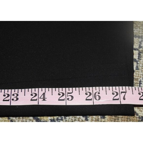 LELA ROSE Black Sateen Wide Leg Dress Pants Women's Size 12 Made in USA - Picture 7 of 7